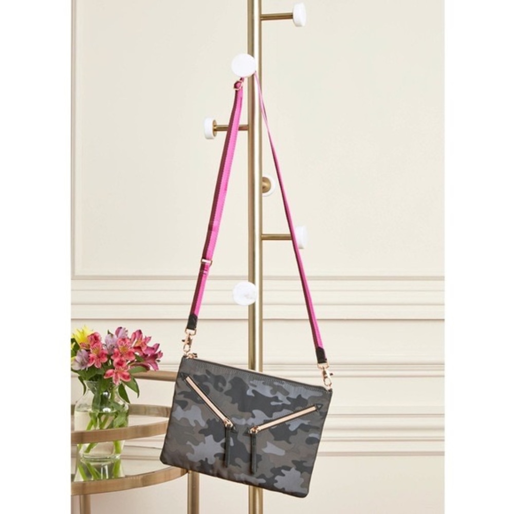 Stella & Dot Camo Lady Boss Crossbody Bag
